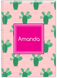 Thumbnail for Personalized Cactus / Succulent Journal IX - Cactus Pattern III - Front View