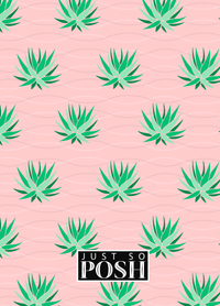 Thumbnail for Personalized Cactus / Succulent Journal IX - Cactus Pattern VIII - Back View