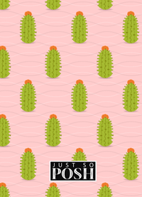 Thumbnail for Personalized Cactus / Succulent Journal IX - Cactus Pattern IX - Back View