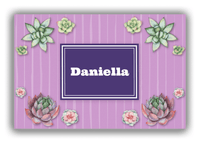 Thumbnail for Personalized Cactus / Succulent Canvas Wrap & Photo Print I - Watercolor - Rectangle Nameplate - Front View