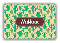 Thumbnail for Personalized Cactus / Succulent Canvas Wrap & Photo Print III - Decorative Rectangle Nameplate - Front View