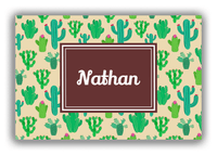 Thumbnail for Personalized Cactus / Succulent Canvas Wrap & Photo Print III - Rectangle Nameplate - Front View
