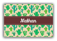 Thumbnail for Personalized Cactus / Succulent Canvas Wrap & Photo Print III - Ribbon Nameplate - Front View