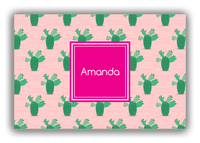 Thumbnail for Personalized Cactus / Succulent Canvas Wrap & Photo Print IX - Cactus Pattern III - Front View