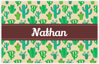 Thumbnail for Personalized Cactus / Succulent Placemat III - Ribbon Nameplate -  View