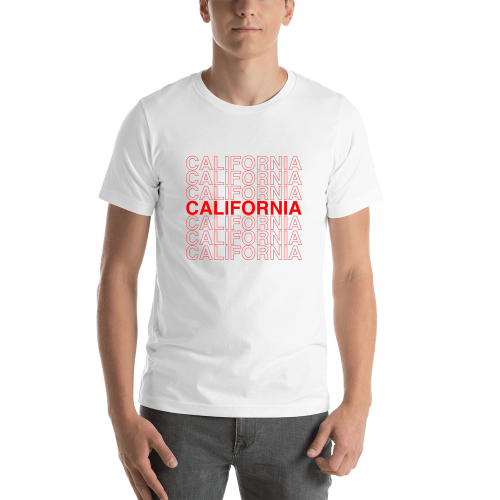 California T-Shirt - White - Shirt View