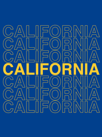 Thumbnail for California T-Shirt - Blue - Decorate View