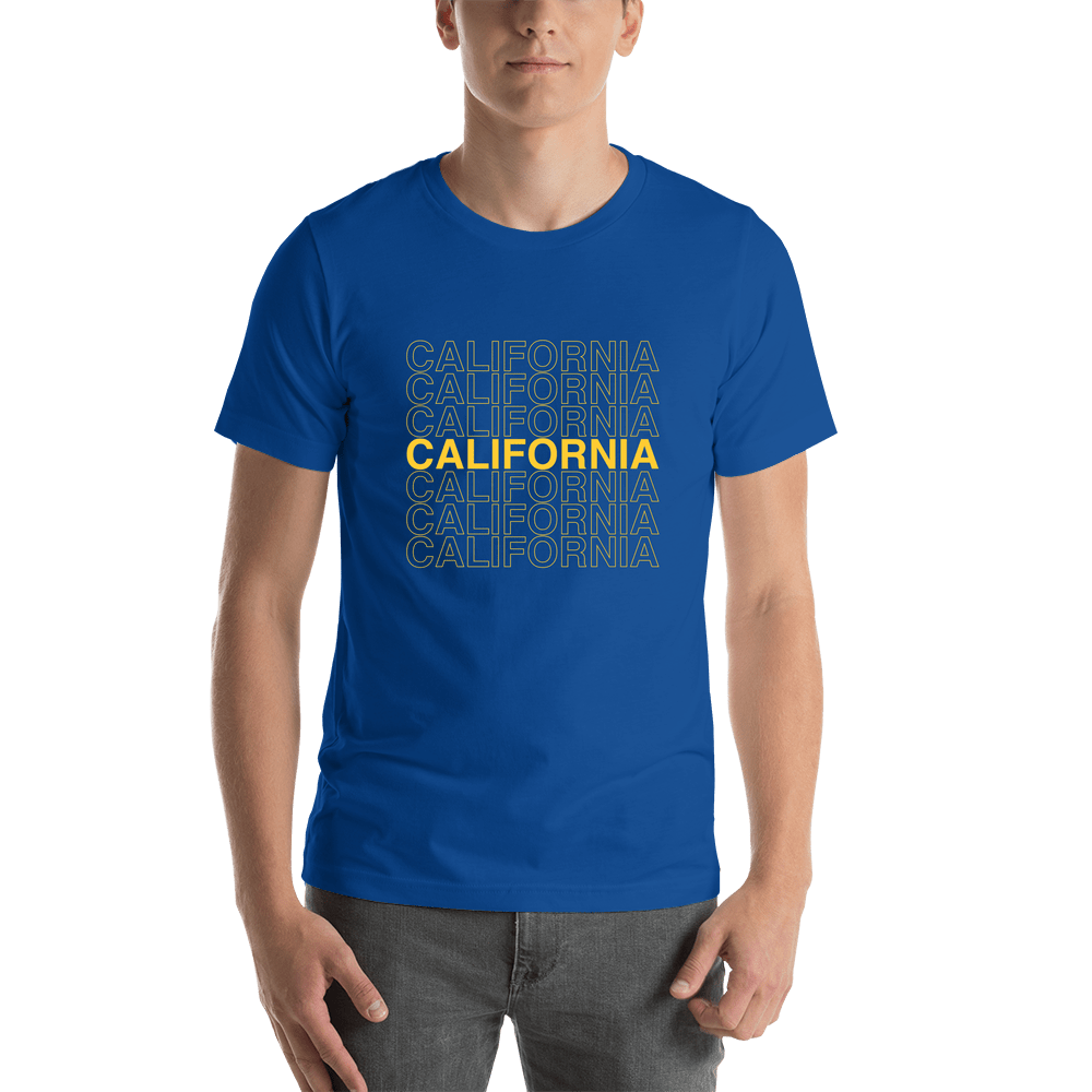 California T-Shirt - Blue - Shirt View