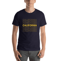 Thumbnail for California T-Shirt - Navy Blue - Shirt View