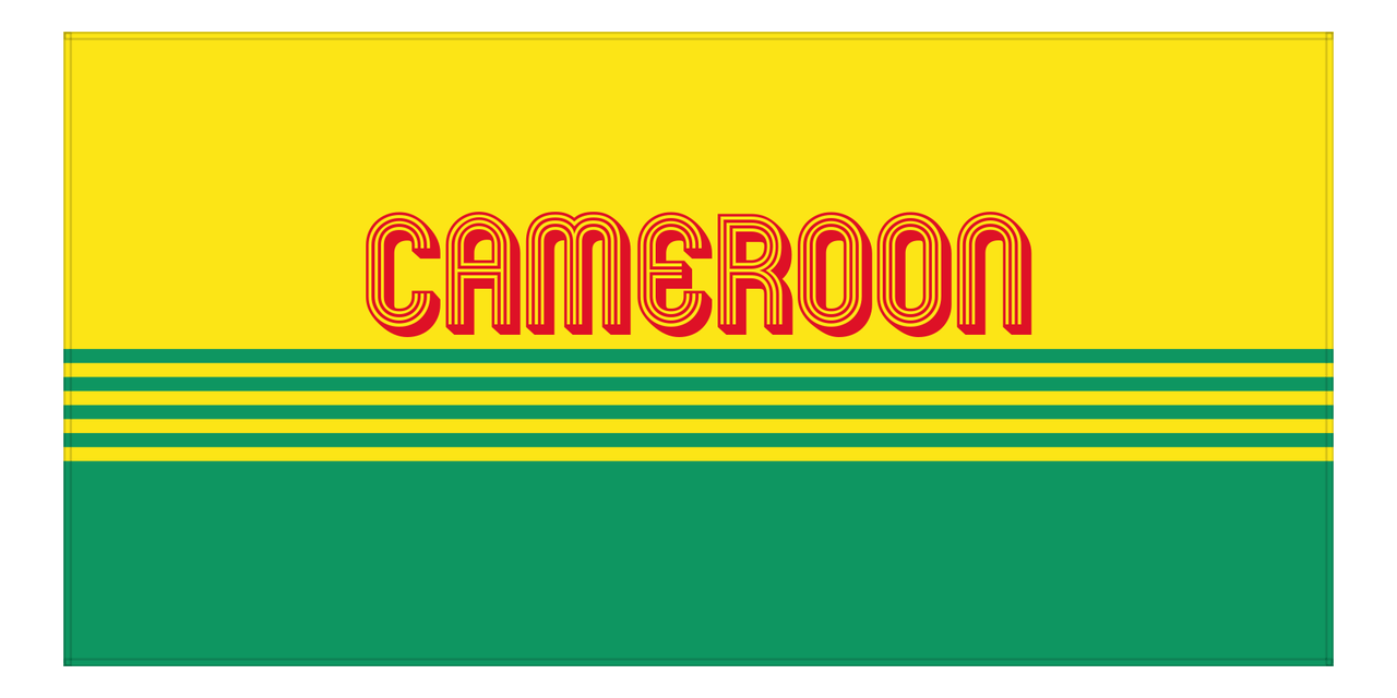 Personalized Cameroon Beach Towel - Front View