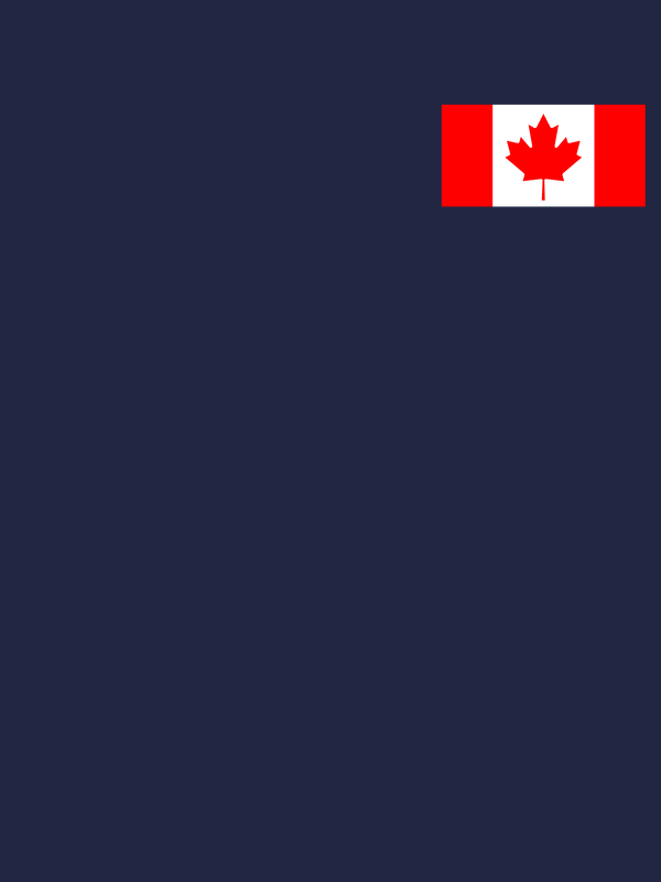Canada Flag T-Shirt - Navy Blue - Decorate View