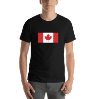 Thumbnail for Canada Flag T-Shirt - Black - Shirt View