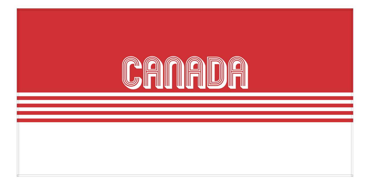 Personalized Canada Beach Towel - Front View