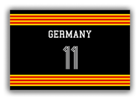 Thumbnail for Personalized Canvas Wrap & Photo Print - Jersey Number - Germany - Triple Stripe - Front View