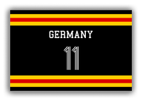 Thumbnail for Personalized Canvas Wrap & Photo Print - Jersey Number - Germany - Single Stripe - Front View