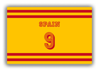 Thumbnail for Personalized Canvas Wrap & Photo Print - Jersey Number - Spain - Single Stripe - Front View