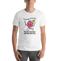 Thumbnail for Cartoon Apple T-Shirt - White - US Government - Shirt View