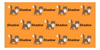 Thumbnail for Personalized Cat Beach Towel I - Orange Background - Cat II - Horizontal - Front View