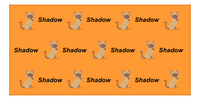Thumbnail for Personalized Cat Beach Towel I - Orange Background - Cat VIII - Horizontal - Front View