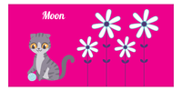Thumbnail for Personalized Cats Beach Towel X - Pink Background - Cat IV - Front View