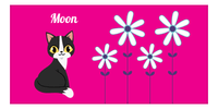 Thumbnail for Personalized Cats Beach Towel X - Pink Background - Cat IX - Front View