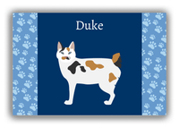 Thumbnail for Personalized Cats Canvas Wrap & Photo Print IV - Blue Background - Cat I - Front View