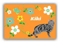 Thumbnail for Personalized Cats Canvas Wrap & Photo Print IX - Orange Background - Cat V - Front View
