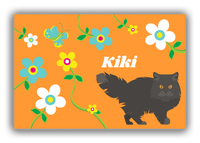 Thumbnail for Personalized Cats Canvas Wrap & Photo Print IX - Orange Background - Cat VI - Front View