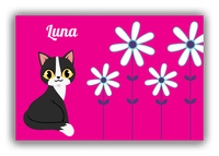Thumbnail for Personalized Cats Canvas Wrap & Photo Print X - Pink Background - Cat IX - Front View