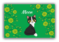 Thumbnail for Personalized Cats Canvas Wrap & Photo Print XI - Green Background - Cat IX - Front View