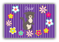 Thumbnail for Personalized Cats Canvas Wrap & Photo Print XII - Purple Background - Cat V - Front View
