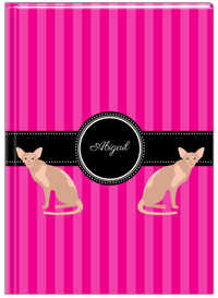 Thumbnail for Personalized Cats Journal II - Pink Background - Cat IV - Front View