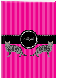 Thumbnail for Personalized Cats Journal II - Pink Background - Cat V - Front View
