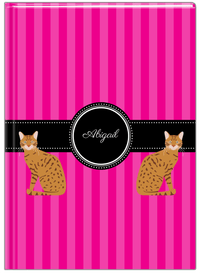Thumbnail for Personalized Cats Journal II - Pink Background - Cat VIII - Front View