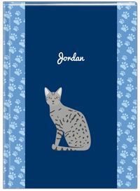 Thumbnail for Personalized Cats Journal IV - Blue Background - Cat III - Front View