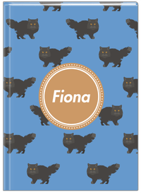 Thumbnail for Personalized Cats Journal VI - Blue Background - Cat VI - Front View