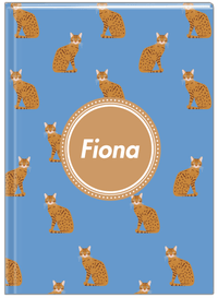 Thumbnail for Personalized Cats Journal VI - Blue Background - Cat VIII - Front View