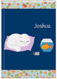 Thumbnail for Personalized Cats Journal VII - Blue Background - Cat VI - Front View