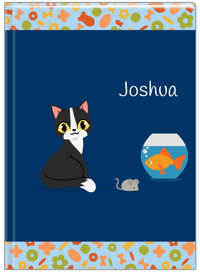 Thumbnail for Personalized Cats Journal VII - Blue Background - Cat IX - Front View