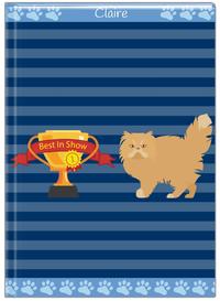 Thumbnail for Personalized Cats Journal VIII - Blue Background - Cat II - Front View