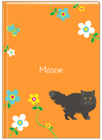 Thumbnail for Personalized Cats Journal IX - Orange Background - Cat VI - Front View