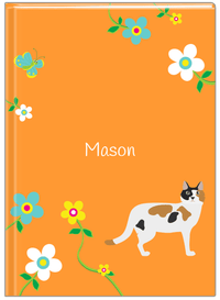 Thumbnail for Personalized Cats Journal IX - Orange Background - Cat VII - Front View
