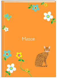 Thumbnail for Personalized Cats Journal IX - Orange Background - Cat VIII - Front View