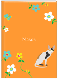 Thumbnail for Personalized Cats Journal IX - Orange Background - Cat IX - Front View
