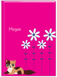 Thumbnail for Personalized Cats Journal X - Pink Background - Cat I - Front View
