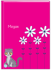 Thumbnail for Personalized Cats Journal X - Pink Background - Cat IV - Front View