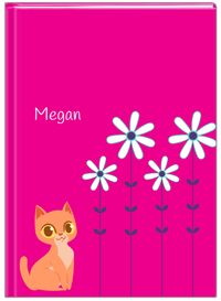 Thumbnail for Personalized Cats Journal X - Pink Background - Cat VII - Front View