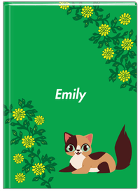 Thumbnail for Personalized Cats Journal XI - Green Background - Cat I - Front View