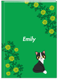 Thumbnail for Personalized Cats Journal XI - Green Background - Cat IX - Front View
