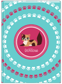 Thumbnail for Personalized Cats Journal XV - Teal Background - Cat I - Front View